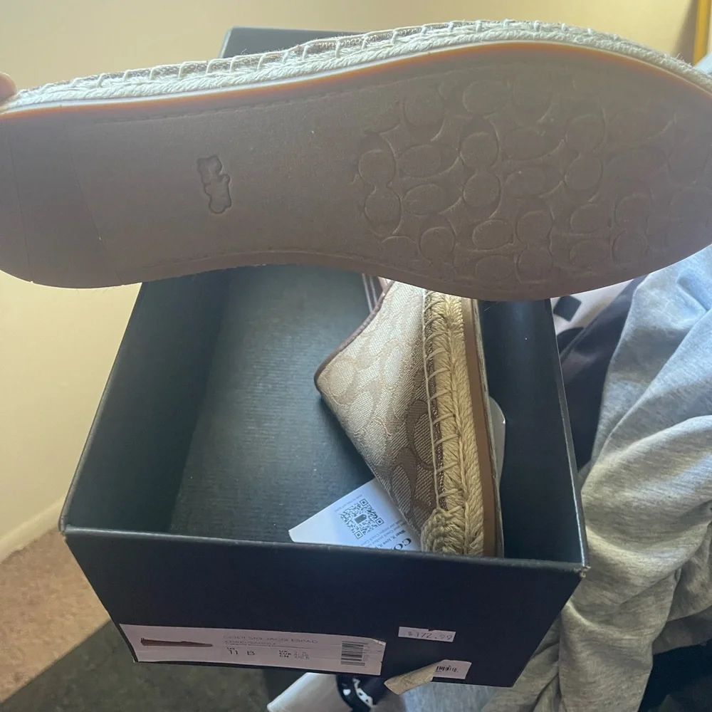 Coach Khaki Espadrille Shoes - Picture 5 of 5